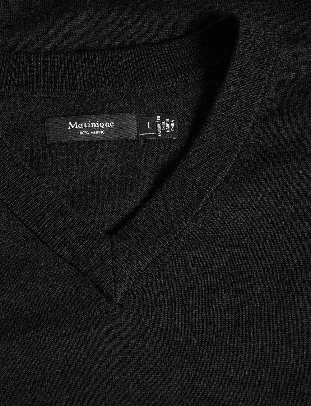 MATINIQUE - Viggo Knit V-Neck in Black