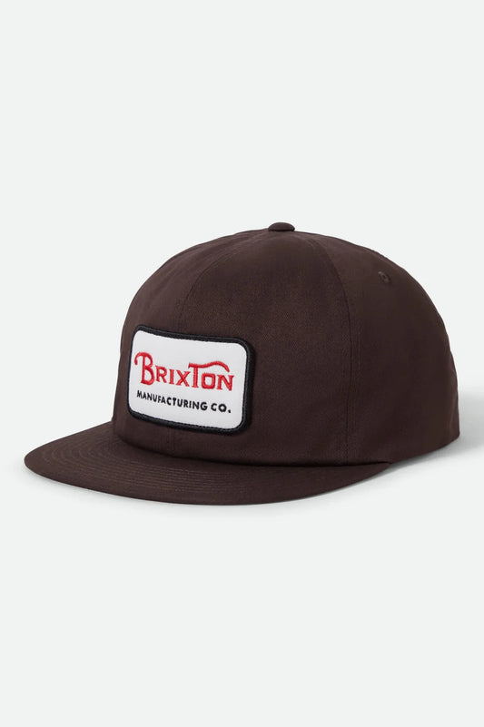 BRIXTON - Grade Snapback in Pinecone Brown