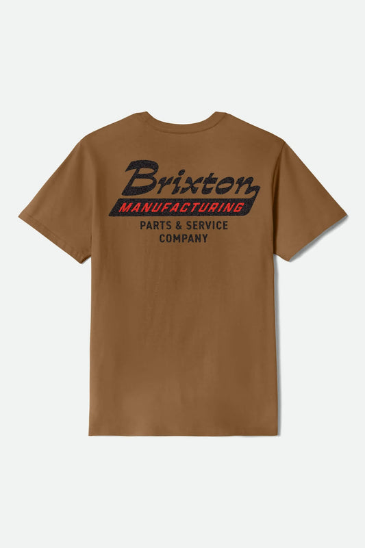 BRIXTON - Township Tee in Washed Copper