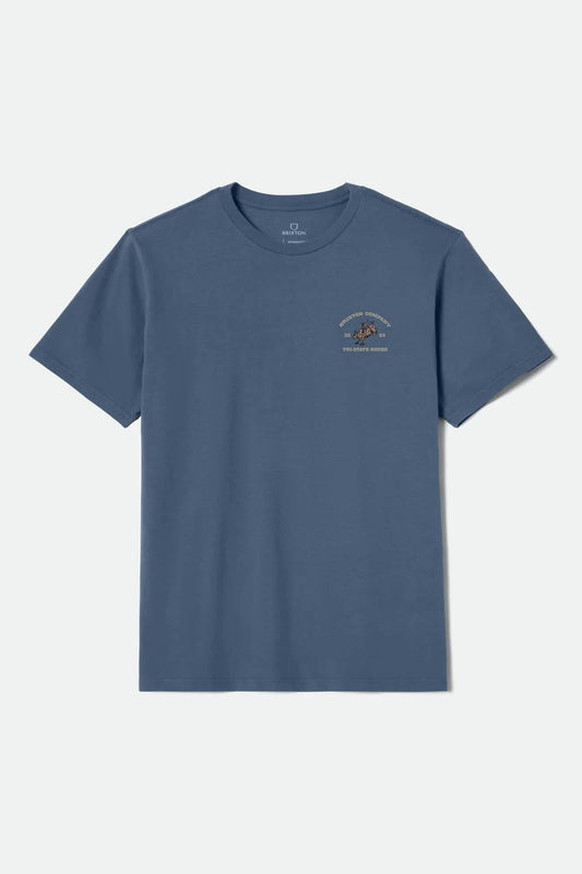 BRIXTON - Danforth Tee in Harbour Blue