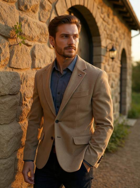 JERRY KEY - SB Notch Velveto Cut Blazer