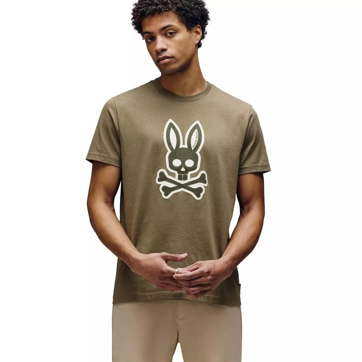 PSYCHO BUNNY - Ryder Graphic Tee in Dusky Green