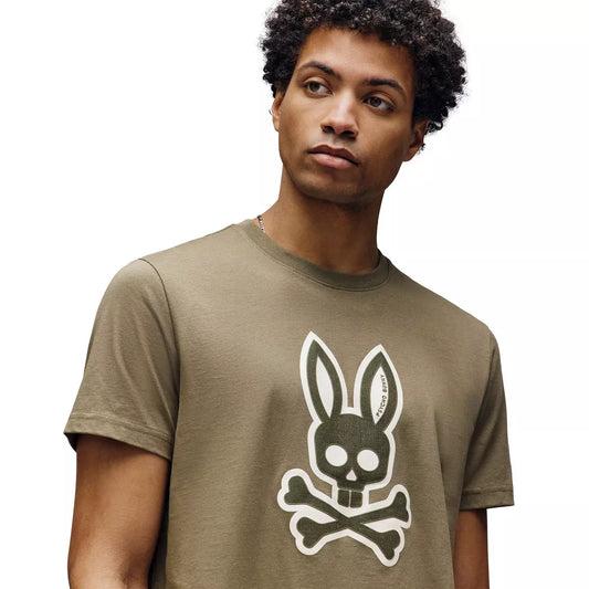 PSYCHO BUNNY - Ryder Graphic Tee in Dusky Green