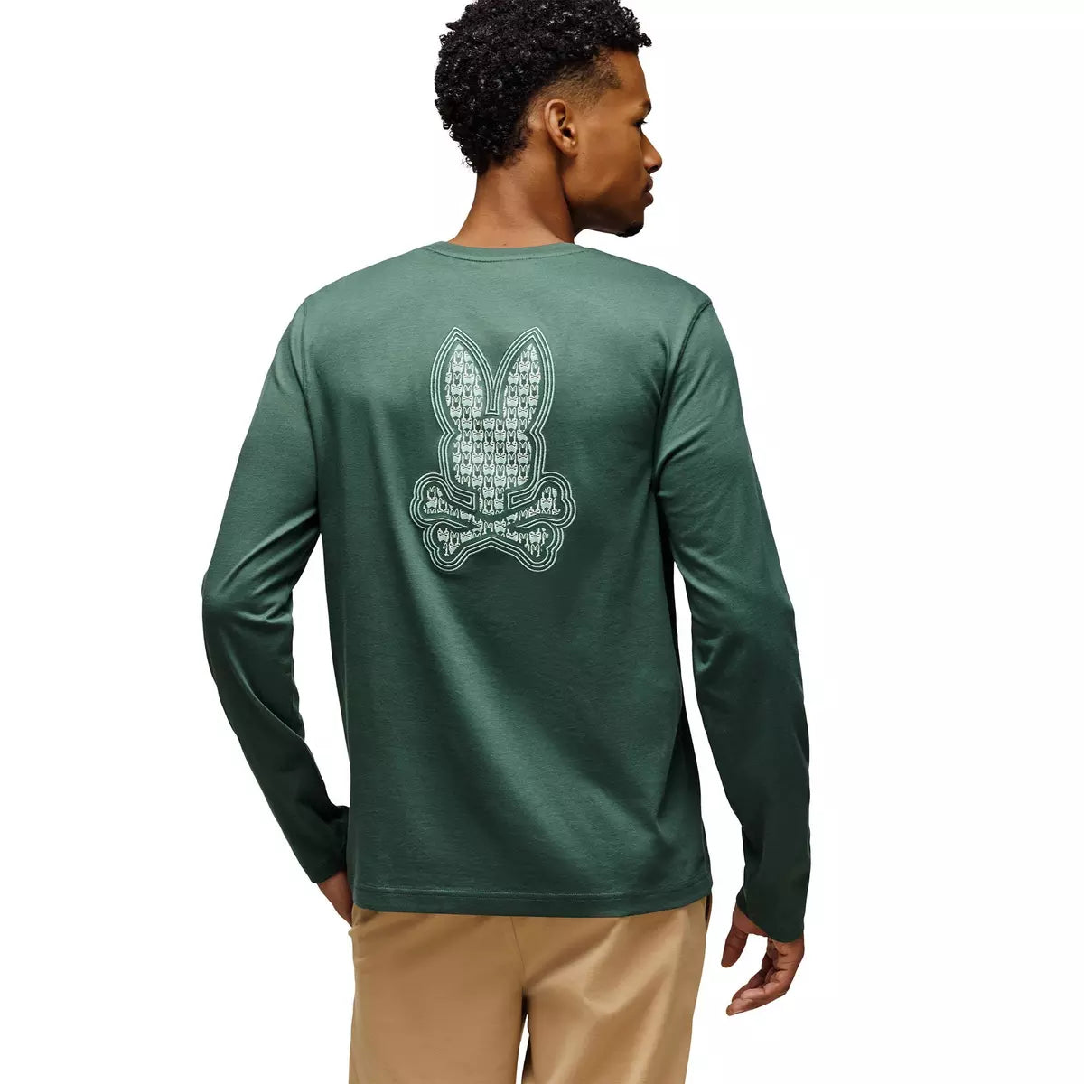 PSYCHO BUNNY - Johnny Long Sleeve Back Graphic Tee