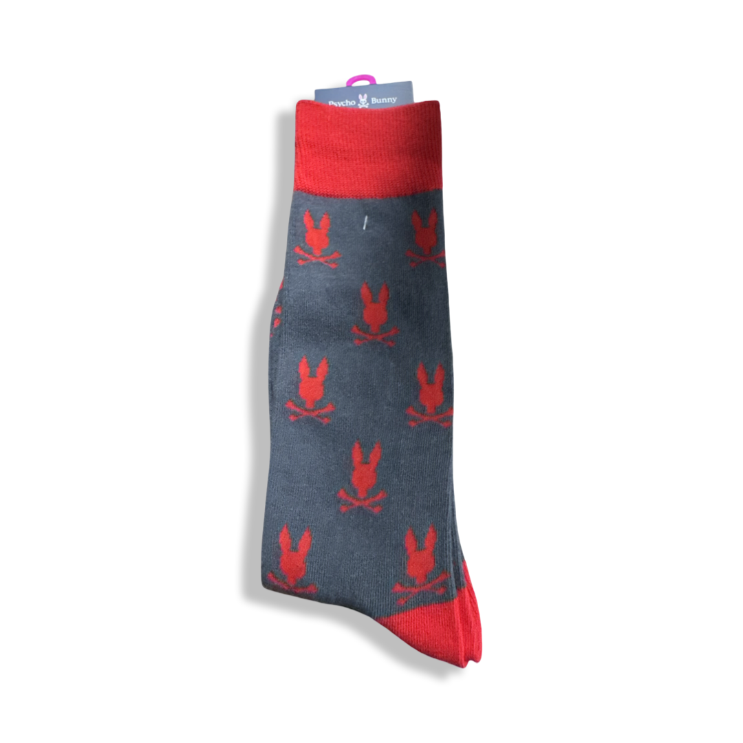 PSYCHO BUNNY - All Over Bunny Dress Socks