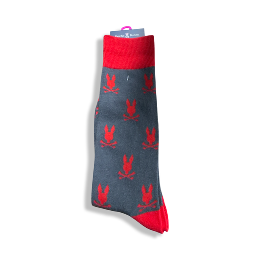 PSYCHO BUNNY - All Over Bunny Dress Socks