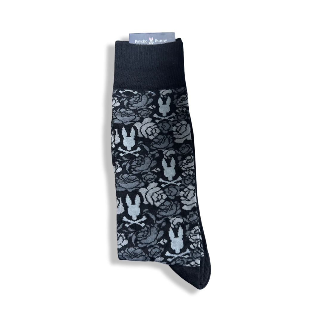 PSYCHO BUNNY - Floral Bunny Dress Socks