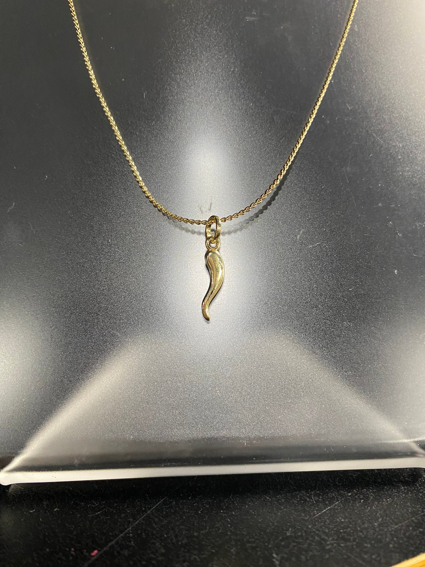 18K Gold Filled - Good Luck Horn Necklace