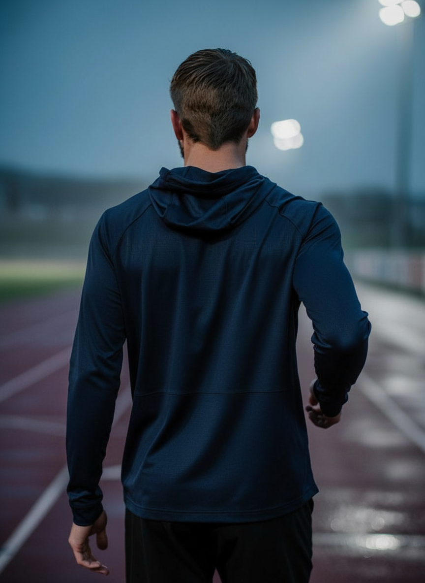 BAD BIRDIE - Tempo Cooling Hooded LS in Navy