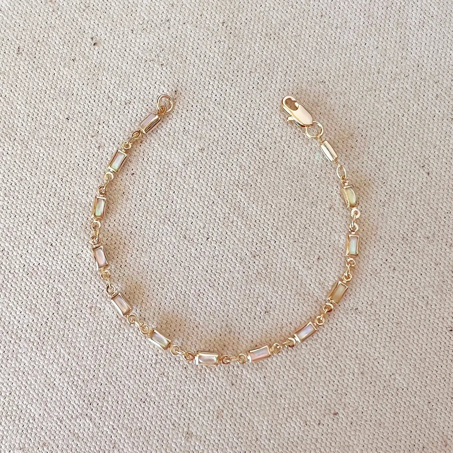 18K Gold Filled - Opal Bracelet