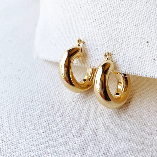 18K Gold Filled - Hoop Earings