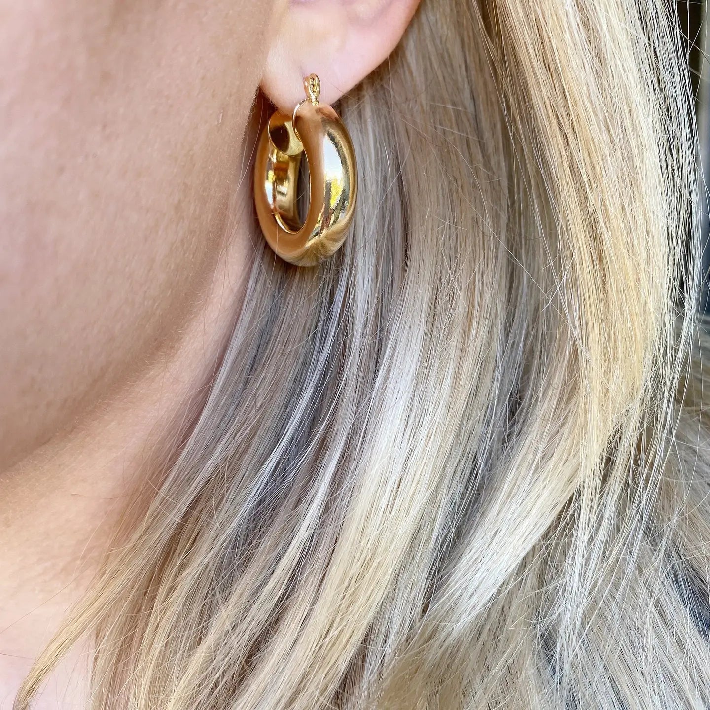 18K Gold Filled - Hoop Earings