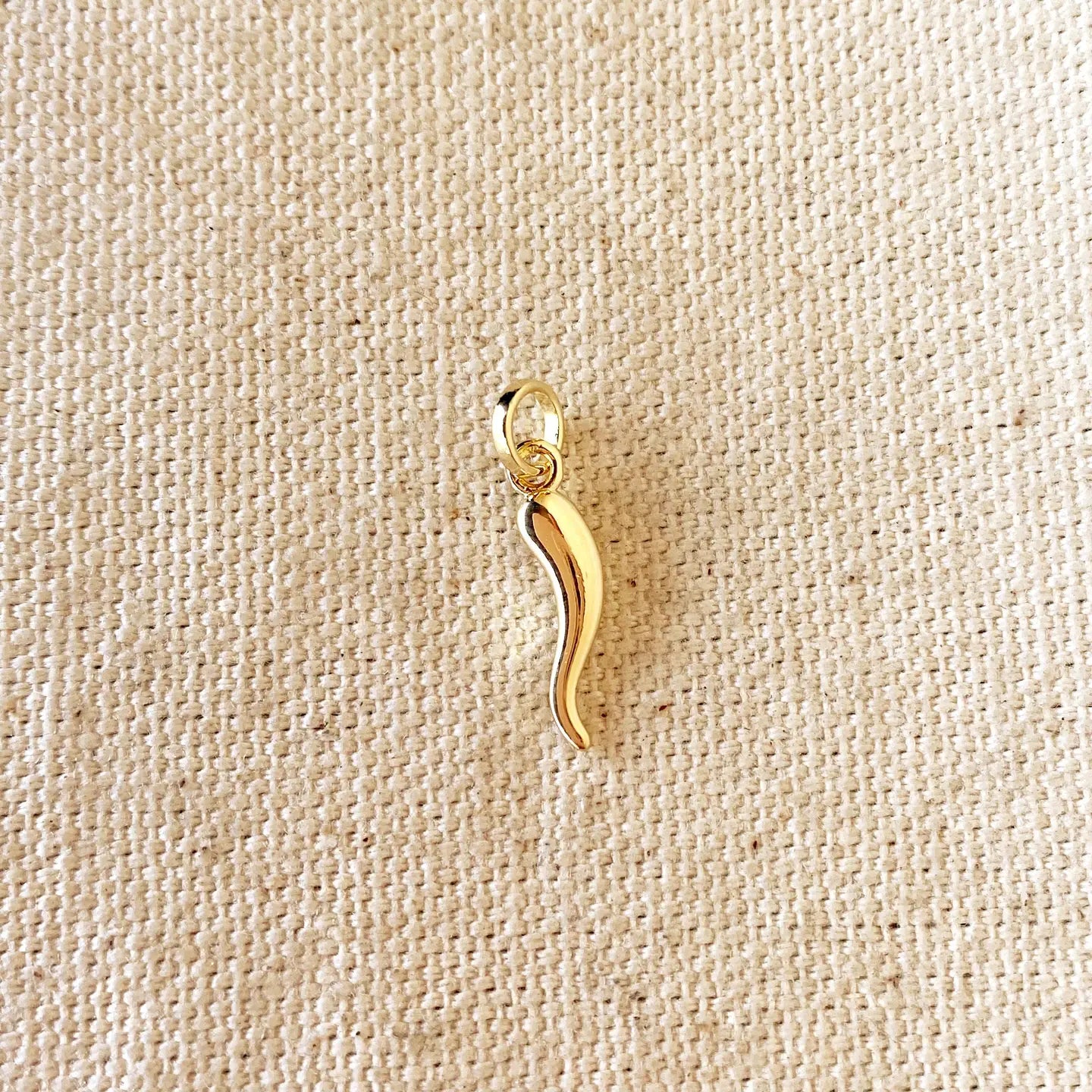 18K Gold Filled - Good Luck Horn Necklace