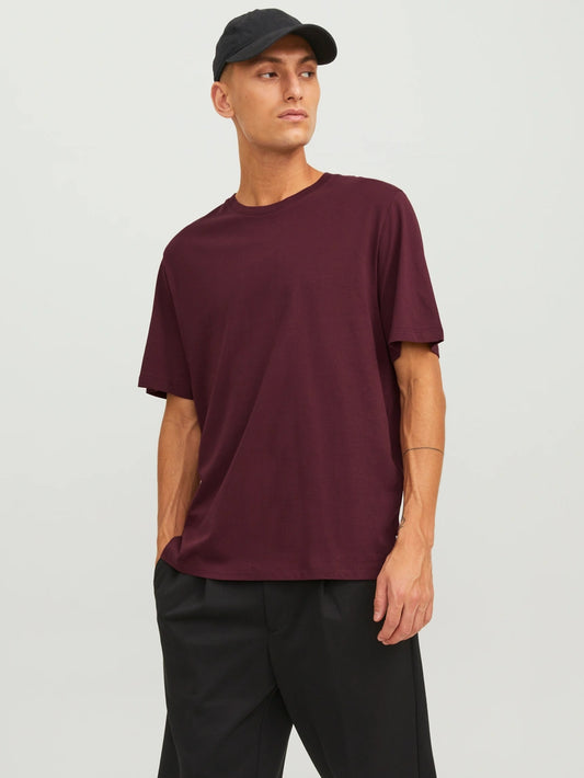 JACK & JONES - Organic Tee in Royale Red
