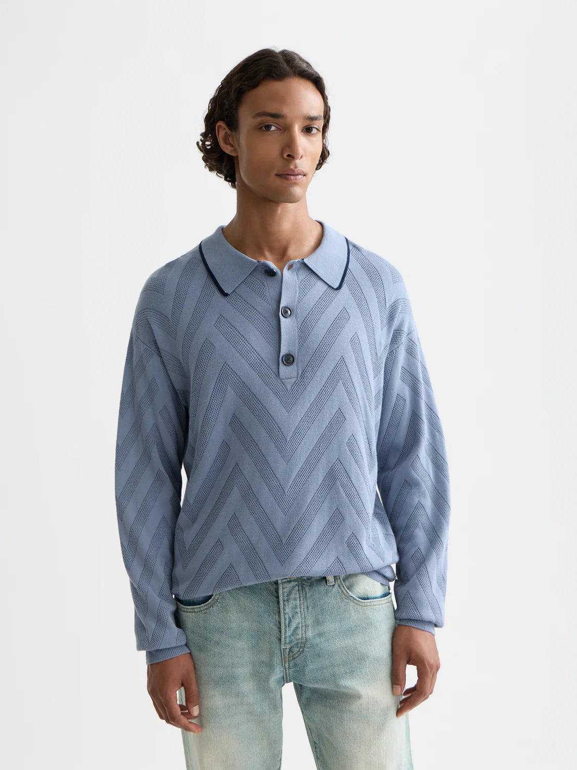 SCOTCH & SODA - Structured Long Sleeve Polo