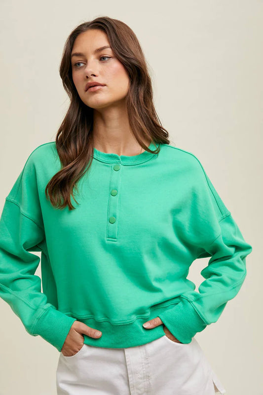 Wishlist Apparel - Relaxed Henley Pullover