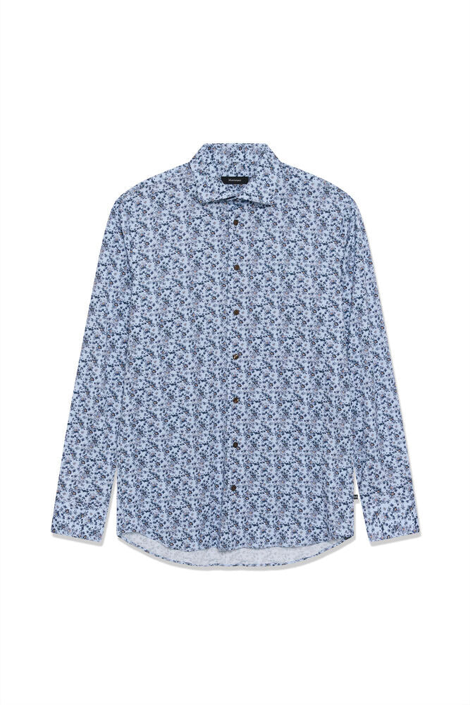 MATINIQUE - Marc N - Chambray Blue (with Flower Print)