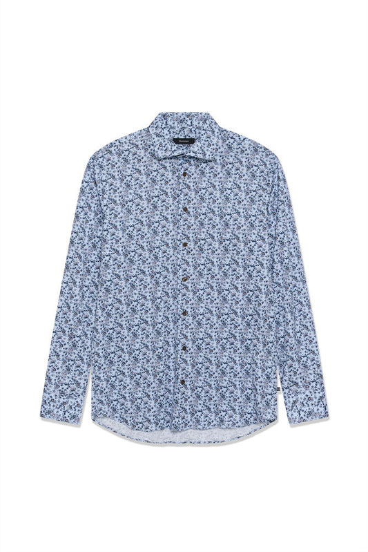 MATINIQUE - Marc N - Chambray Blue (with Flower Print)