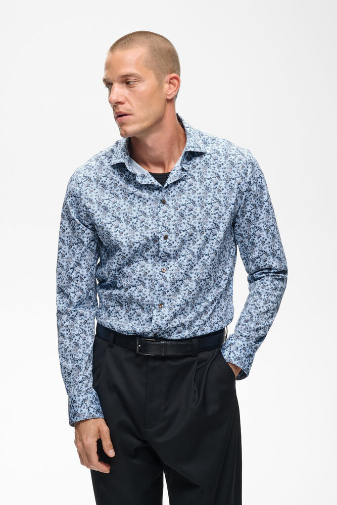 MATINIQUE - Marc N - Chambray Blue (with Flower Print)