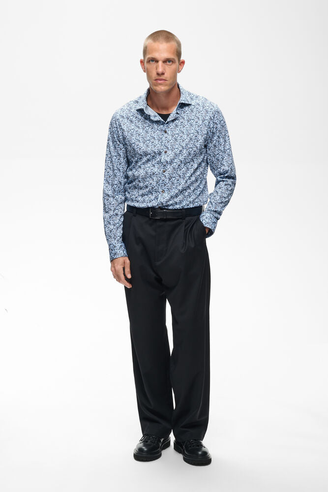 MATINIQUE - Marc N - Chambray Blue (with Flower Print)