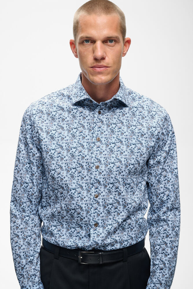 MATINIQUE - Marc N - Chambray Blue (with Flower Print)