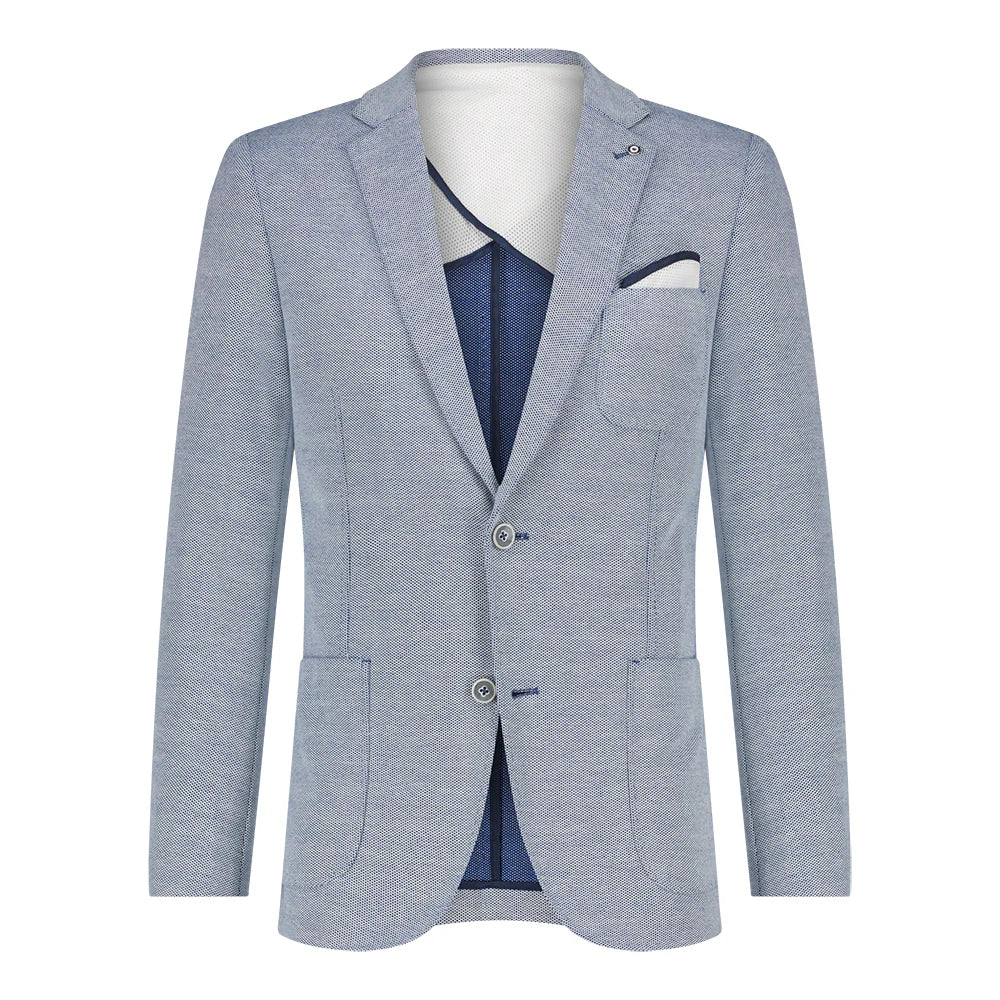 BLUE INDUSTRY - Waffle Blazer in Navy