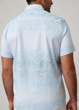 Load image into Gallery viewer, STONE ROSE - Light Blue Galactic Short Sleeve Shirt
