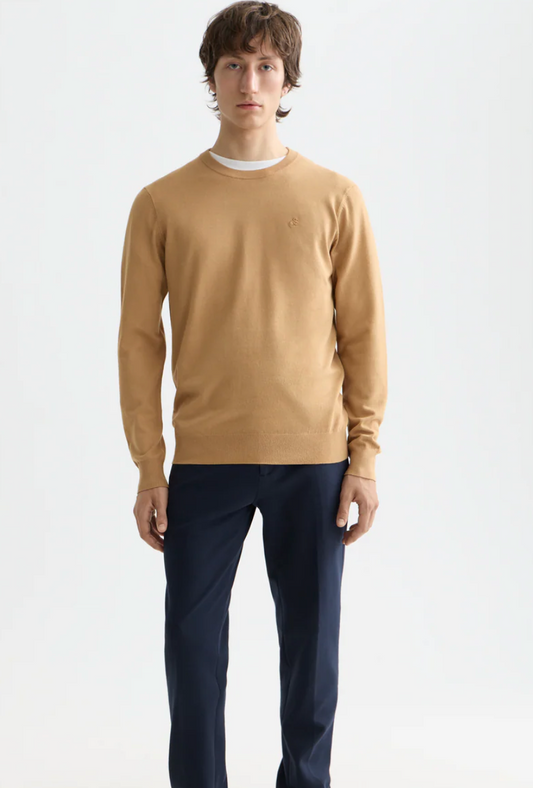 Scotch & Soda - Core - Viscose Pullover Crewneck - Light Camel