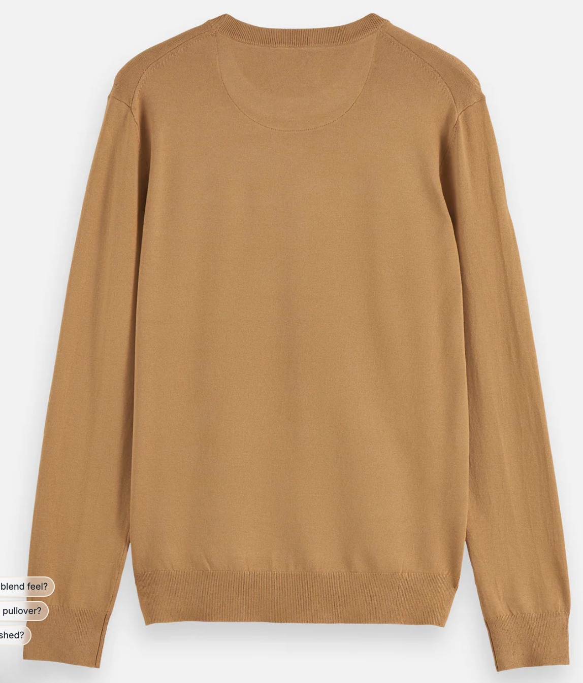 Scotch & Soda - Core - Viscose Pullover Crewneck - Light Camel