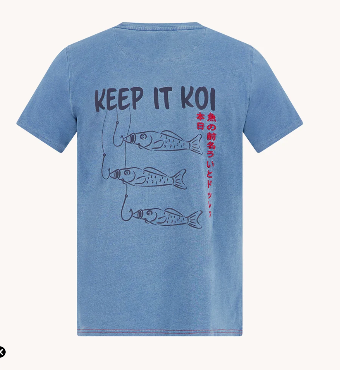 A Fish Named Fred - T-Shirt Keep It Koi - Light Blue