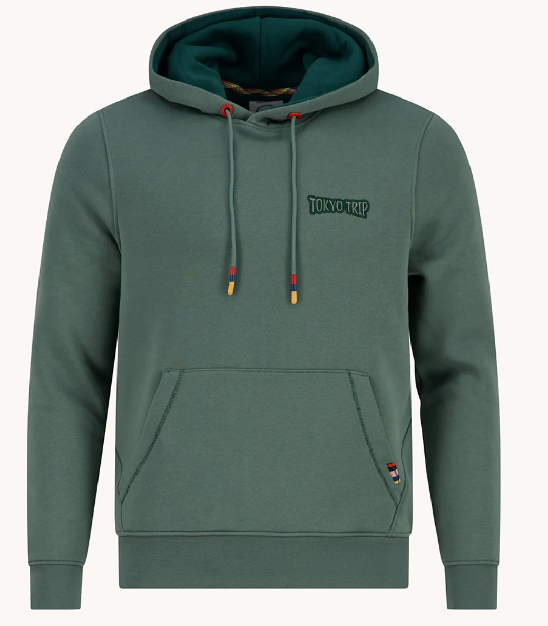A Fish Name Fred - Hoodie Squid - Forest Green