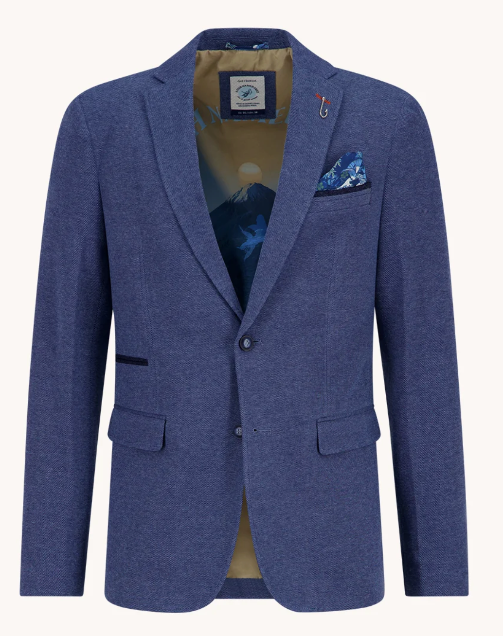 A Fish Named Fred - Blazer Pique - Cobalt