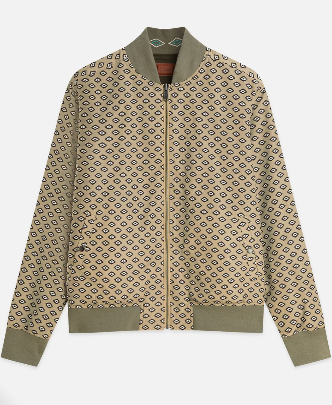 SCOTCH & SODA - Reversible Bomber Jacket - Forest Night