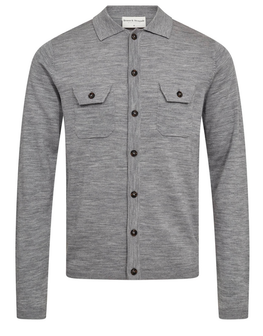 BRUUN & STENGADE - Zaouma - Regular Fit Knitwear - Grey