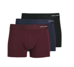 JACK & JONES - 3-Pack Basic Bamboo Trunks - Blue / Port Royale