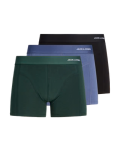 JACK & JONES - 3-Pack Solid Bamboo Trunks - Green / Pine Grove
