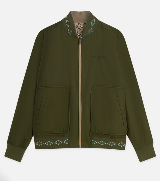 SCOTCH & SODA - Reversible Bomber Jacket - Forest Night