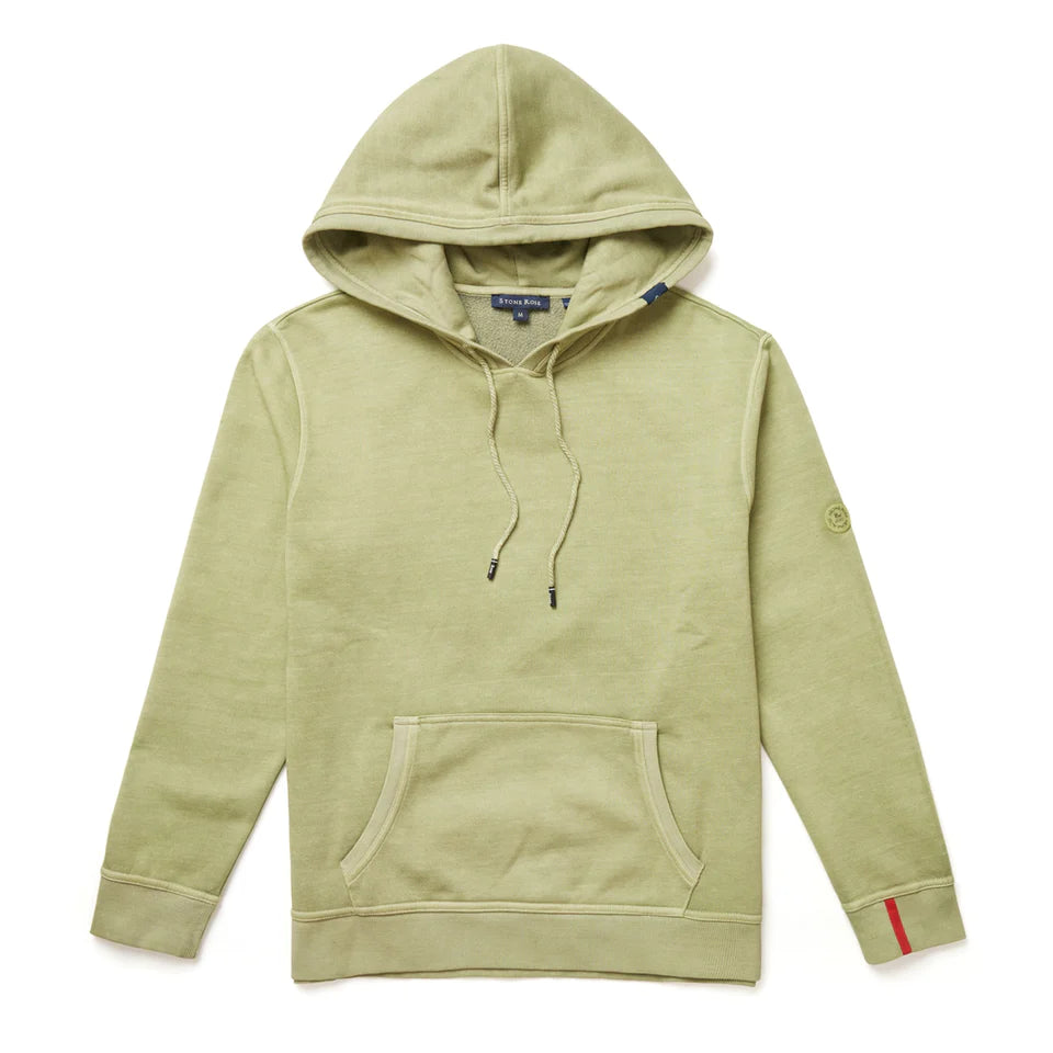 STONE ROSE - Sage Solid Garment Washed Hoodie