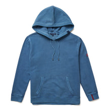 Load image into Gallery viewer, STONE ROSE - Denim Blue Solid Garment Washed Hoodie
