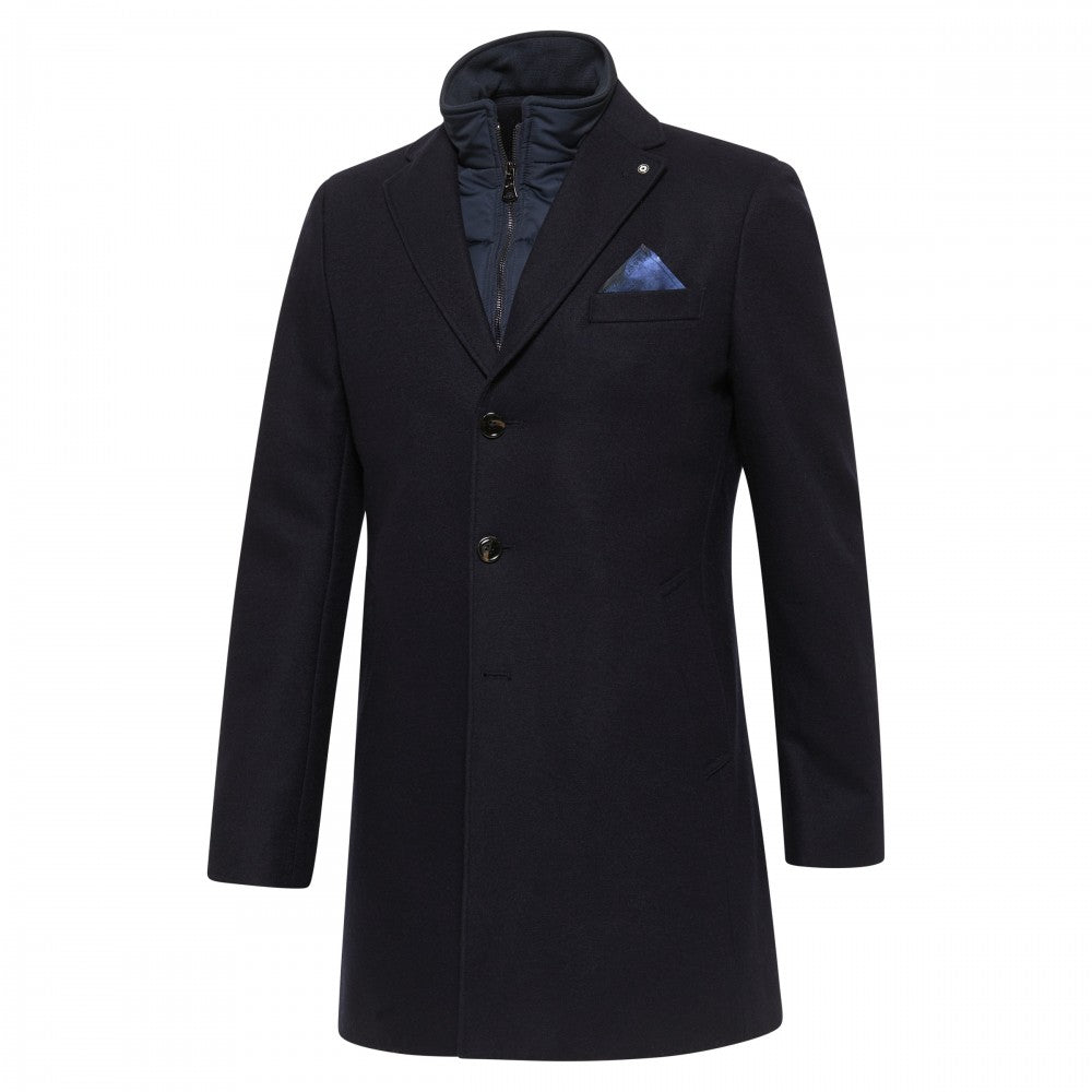 BLUE INDUSTRY - Coat With Removable Inlay in Black