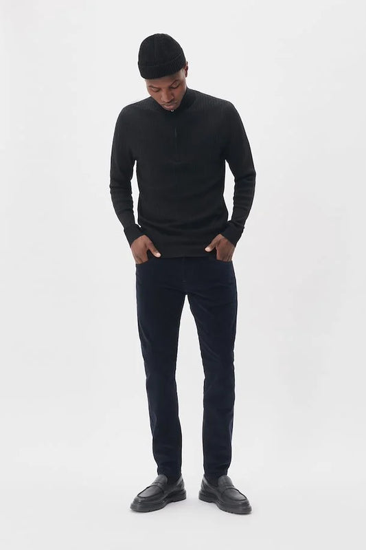 MATINIQUE - Pete Pants in Dark Navy Fine Corduroy