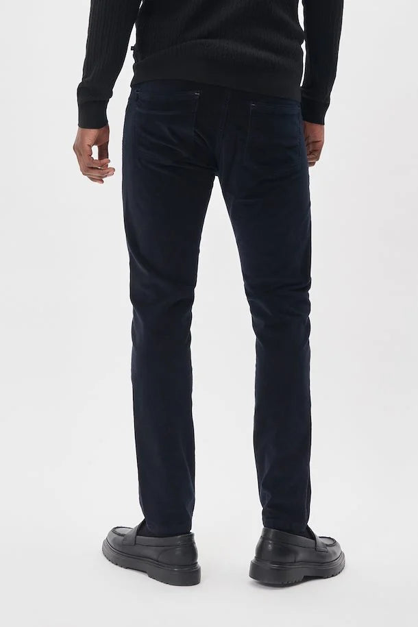 MATINIQUE - Pete Pants in Dark Navy Fine Corduroy