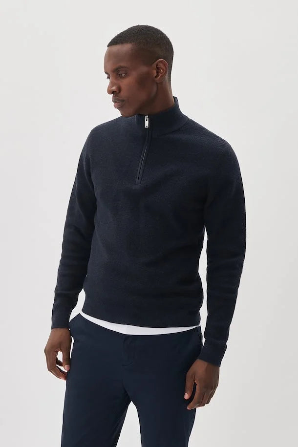 MATINIQUE - Lagoon Z Quarter Zip in Dark Navy