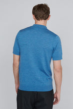 Load image into Gallery viewer, MATINIQUE - Polo Knit in Dust Blue Melange
