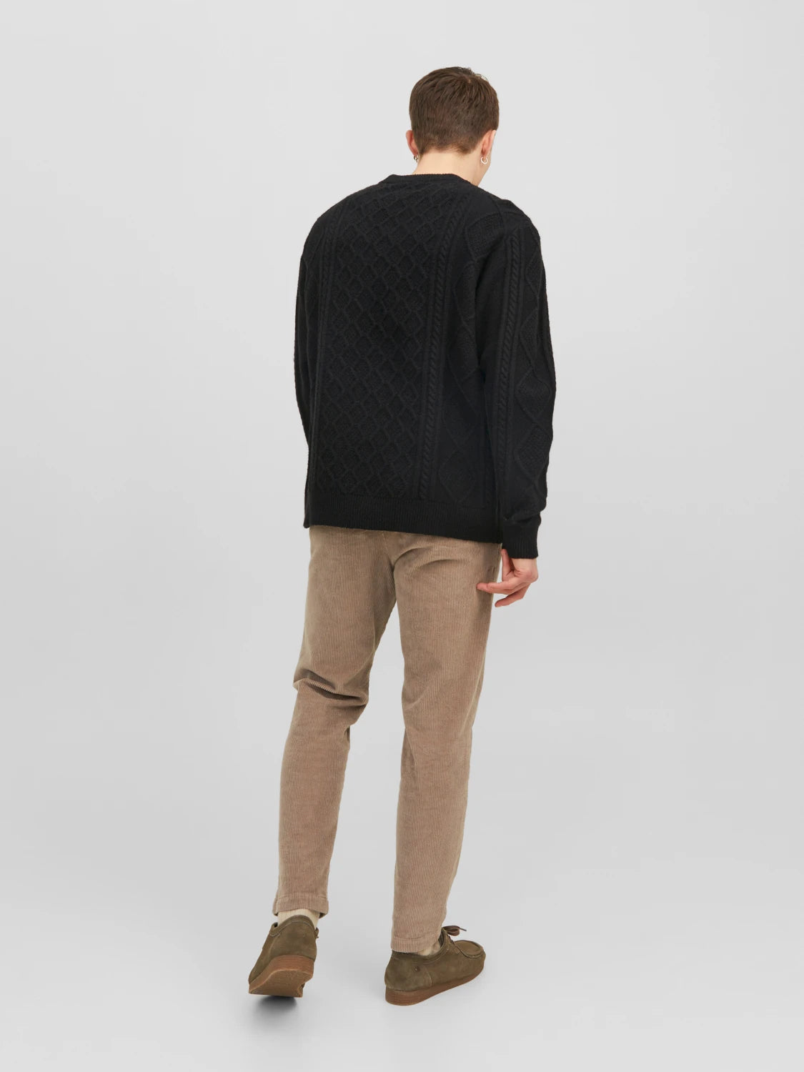 JACK & JONES - Villeroy Cable Knit Crew Neck Pullover