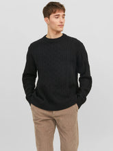 Load image into Gallery viewer, JACK &amp; JONES - Villeroy Cable Knit Crew Neck Pullover
