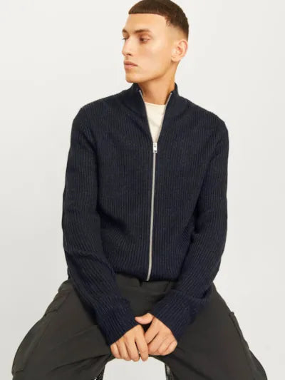 JACK & JONES - JJELEWIS Knit Cardigan in Navy