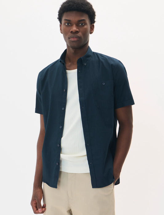 MATINIQUE - Trostol BD Short Sleeve in Dark Navy