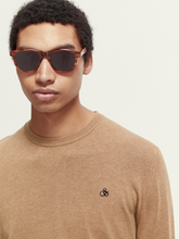 Load image into Gallery viewer, SCOTCH &amp; SODA - Classic Crewneck Sweater in Camel Melangeu
