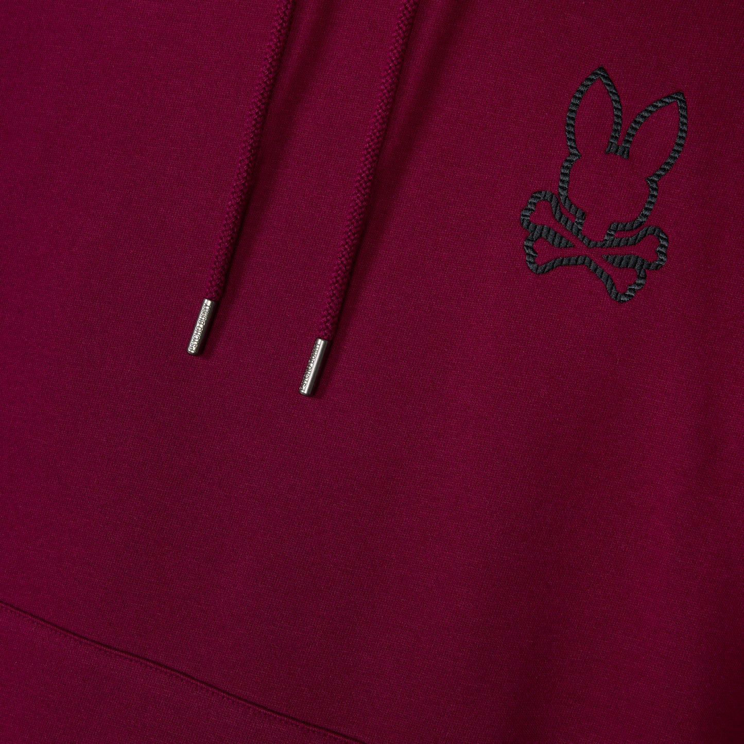 PSYCHO BUNNY - Hamilton Fleece Hoodie in Crimson